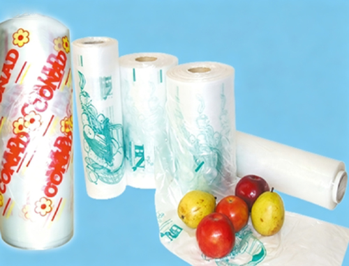 FLAT BAGS ON ROLL WITH PRINTING