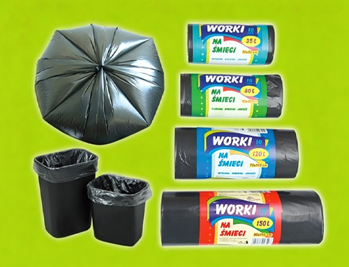 Recycled garbage bags